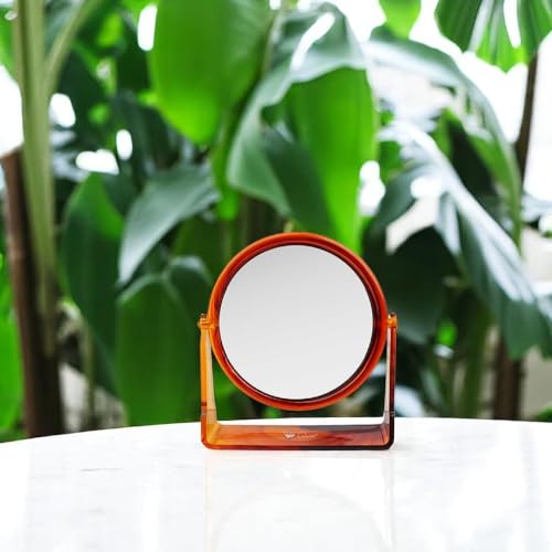 Image of MESKIN Dual-Sided Round Beauty Mirror - Compact and Stylish Makeup Mirror with Clear Reflection for Precise Grooming (Pack of 1)