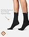 Nur Die 3er Pack Passt Perfekt Socken atmungsaktive Baumwolle einfarbig Komfortbund ohne drückende Naht Damen, schwarz, 39-42