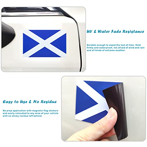 JBCD Scotland Scottish Flag Magnet Decal - for Car SUV Truck (3 Pack, 3x5 Inches) - Image 4