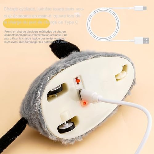 Jouet intelligent pour chat : peluche télécommandée anti-ennui - 6