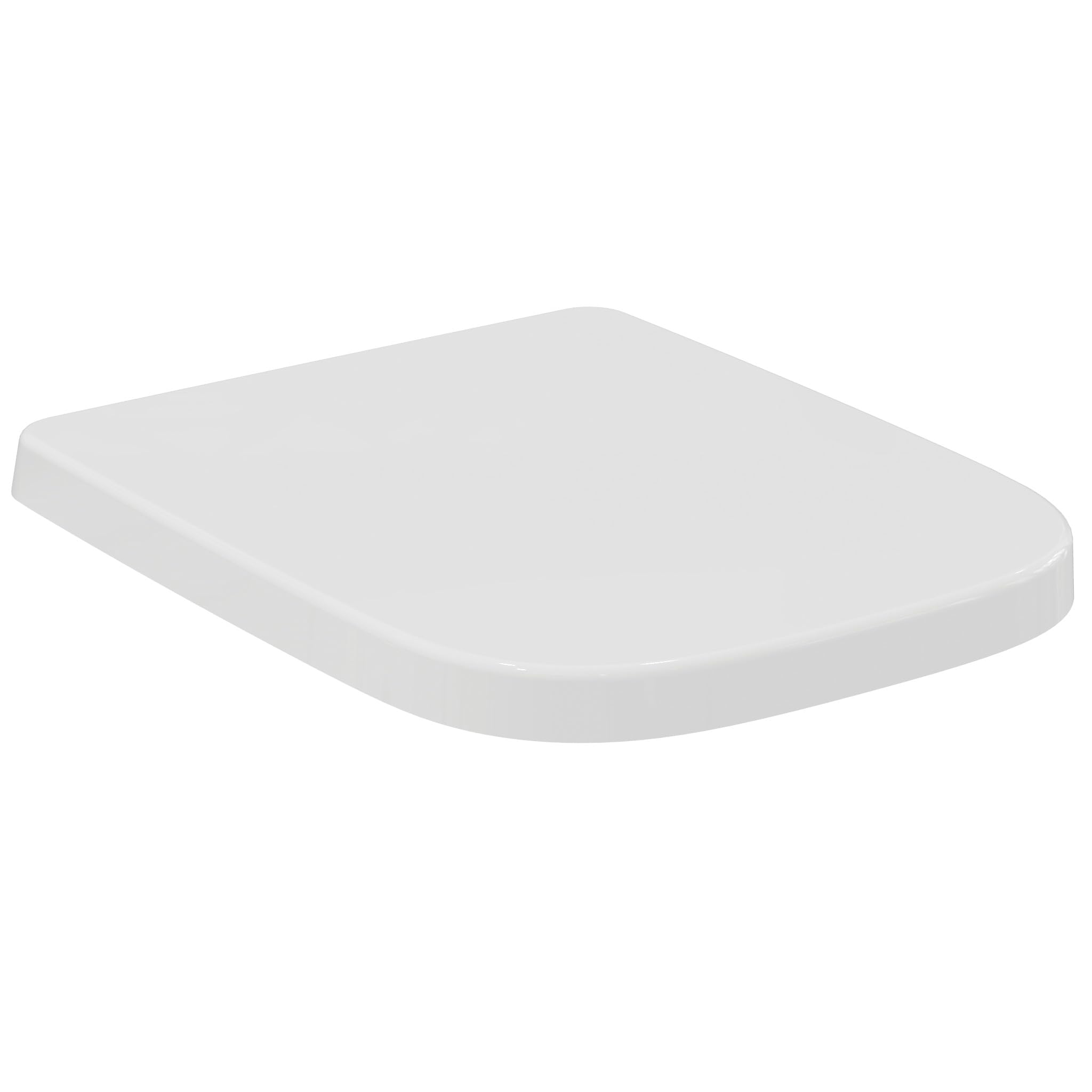 Ideal Standard Glossy White I.life B Toilet Seat And Cover, Angular Shape, Durable Wrapover Seat With Quick-Release Function For Easy Cleaning, Scratch-Resistant Duroplast – White (360X450x45 Mm)