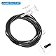 PATIKIL Seilzug Kabel Einstellbar Fitness Kabel Seilzug System Ersatz Dick 4mm Schwer Fitnessstudio Kabel Seilzug Aufsatz für Heim Kabel Schwarz (C-3m)