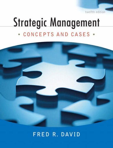Strategic Management: Concepts and Cases