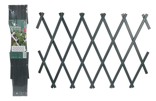 HERSIG - Celosias para Terraza Exterior - Celosia Plastico Color Gris (50x150cm) - Celosia Jardin - Decoracion Jardin Exterior - Celosias Decorativas Resistentes