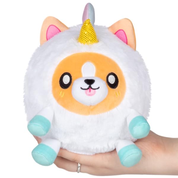 Squishable - Undercover Snacker Corgi in Unicorn - Undercovers Collection - 7 in - Soft Toy Collectible Stuffed Animal - Beans
