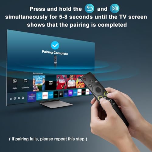Image of KPDP Original Sammsung Voice Remote Compatible for Samsung Smart TV QLED UHD Frame Curved Solar 4K 8K Q60 Q70 Q80 Q90 8 Series 9 Series TU8000 AU8000 Voice Remote Control Replacement, Black