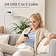 45W USB C Schnellladekabel und Schnellladegerät Ladegerät für Samsung Galaxy S25/S24/S23/S22/S21/S20/Note20/S10/S9/A73/A53/Tab S8 with 2M Kabel, Nanaisse USBC Ladekabel Netzteile Adapter Ladestecker