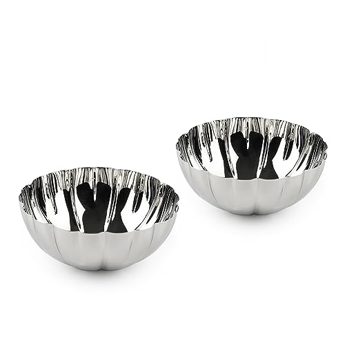 Image of ARTTDINOX Mushroom Collection Large Serving Bowl Set of 2 | Premium Serveware, Dinnerware & Tableware