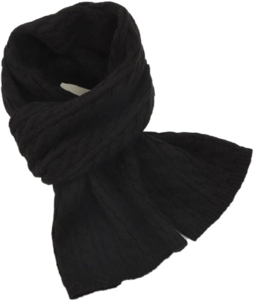 Fall Winter Scarf Winter Unisex Scarf Knitting Long Sweet Scarf Warm Girls Warm Shawls(White)