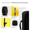 Bowens (2-Pack Professional XLR Microphone Bundle with Mic Stand – Handheld Microphone for Singing, Karaoke & Stage Use – Includes Cables, Accessories & Carry Case #3