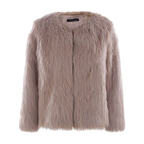 Manteau fausse fourrure femme veste cardigan d'hiver grande taille