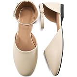 FUDYNMALC Womens Sandals Dressy Flats: 2025 Closed Toe Comfortable Flat Shoes Casual Walking Footwear for Wedding Summer Beach Travel, Beige, 7.5