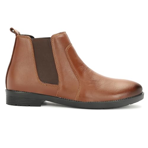 Image of NARKI Leather Chelsea Boots for Men|Soft Cushioned Insole, Slip-Resistance for Men 7003