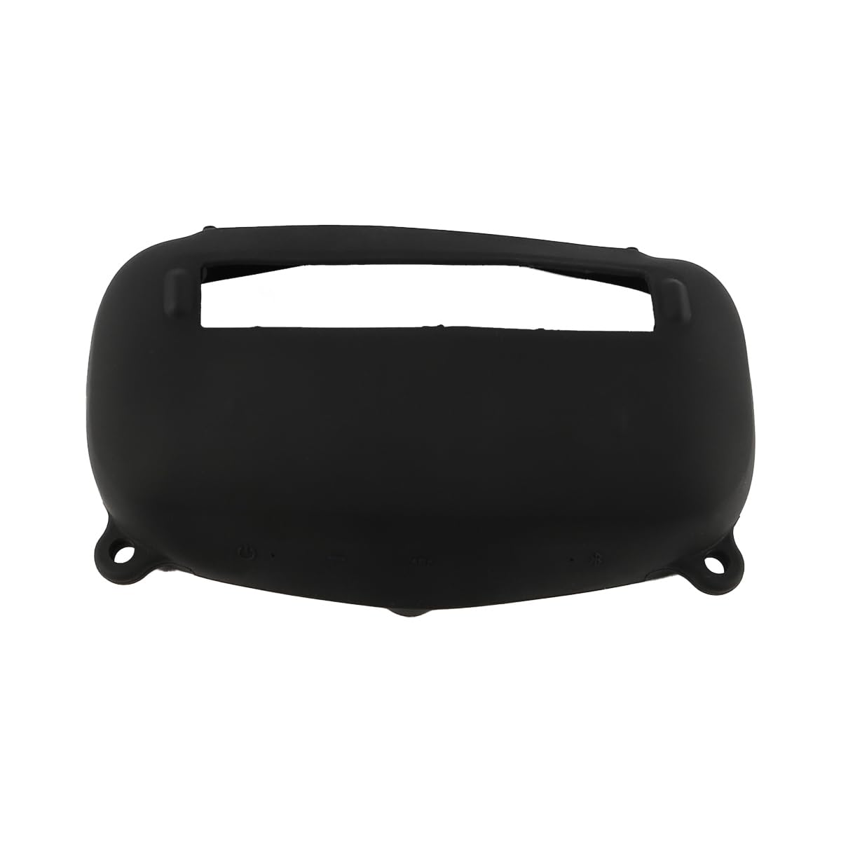 Sarini Silicone Speaker Case Cover Compatible Protective Waterproof Soft Skin Replacement Speakers Travel Carrying Case with Shoulder Strap Half Surround Black - Image 2