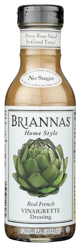 Briannas Real French Vinaigrette Salad Dressing, 12 Ounce -- 6 per case. by Brianna\'s