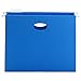 Smead Hanging Pocket with Full-Height Gusset, 2” Expansion, 1/5-Cut Adjustable Tab, Letter Size, Sky Blue, 25 per Box (64250)