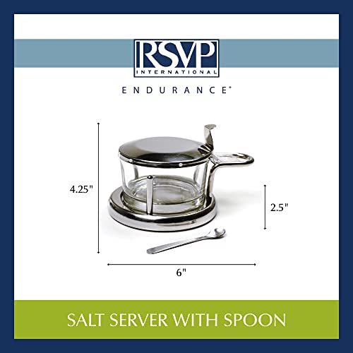 Image of RSVP Stainless Steel Endurance Salt Server with Spoon