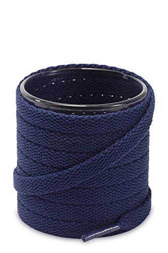Image of Shoemate Flat Solid Color 5 /16 inch Shoe Laces for Sneakers and Athletic Shoes with 4 Shoelaces Aglets