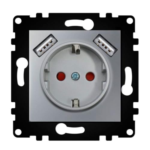 WESA Enchufe Schuko de Pared Con Entradas