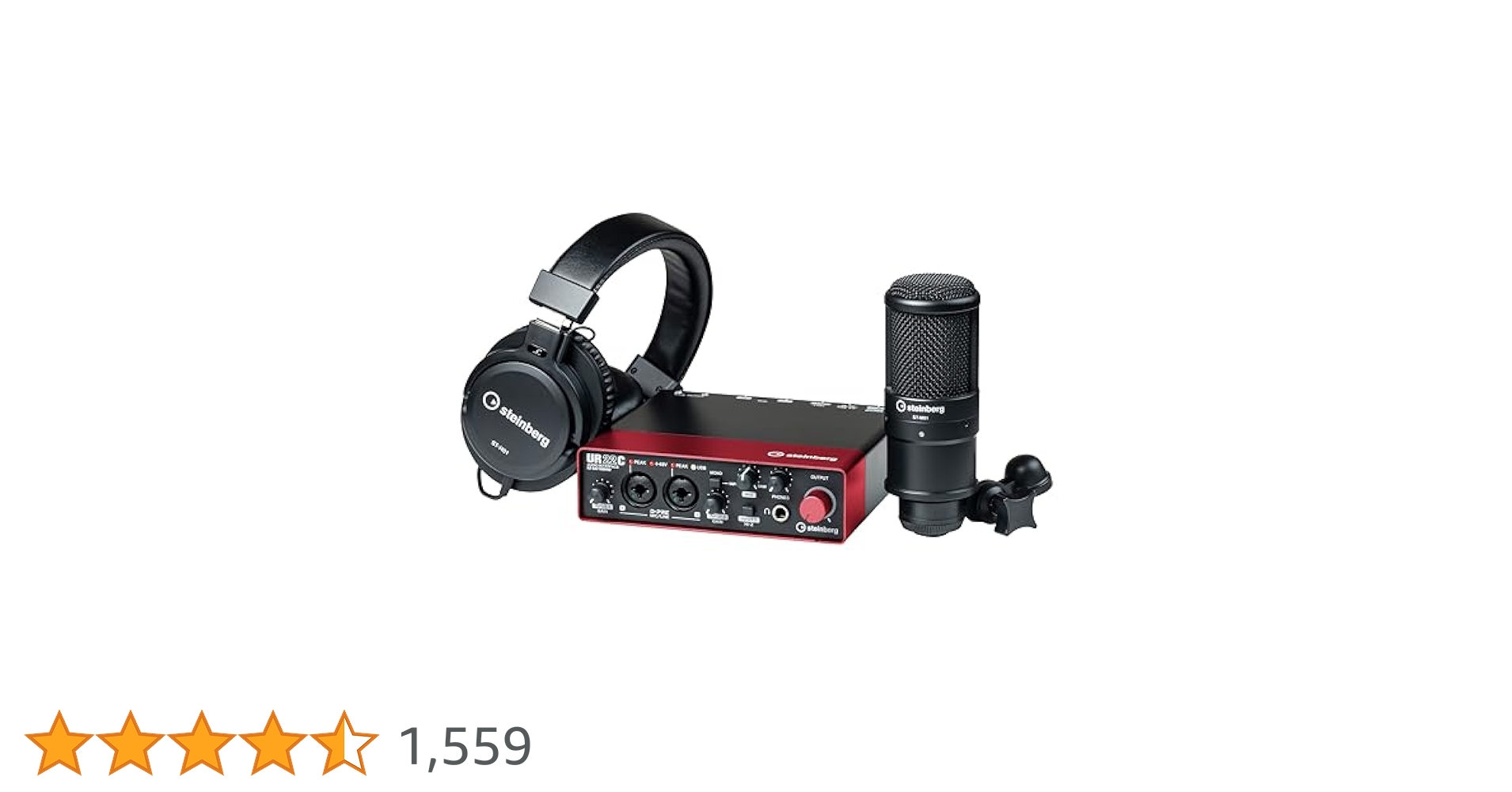 Steinberg UR22C オーディオインターフェイスとSONYヘッドホン Steinberg UR22C オーディオインターフェイスとSONYヘッドホン