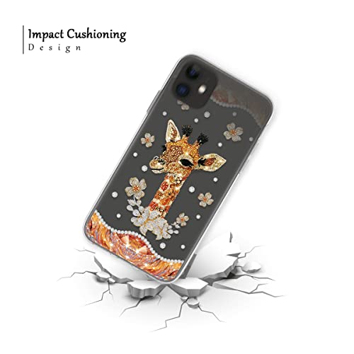 Cubicer Giraffe Jewelry Style Phone Case Shockproof Cases Accessories Transparent Cover Slim Clear Soft Design For Women Compatible With Iphone Compatible With Iphone 11 #TOP6