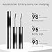 2PCS Doll Metal Curling Iron Strong Mascara, Curling Eyelash Long-Lasting Volume Waterproof, Smudge-Proof, No Flaking, No Clumping Magic 4D Silk Fiber Makeup (Black & Brown)