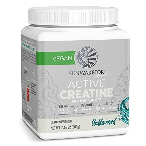 Sunwarrior Vegan Active Protein Powder - High Performance & Sugar Free & Vegan Active Creatine Monohydrate #TOP3