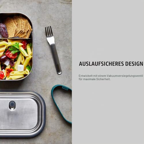 Foto von BLACK + BLUM Edelstahl Bento Brotdose, Auslaufsicher, 1 L, Ozean