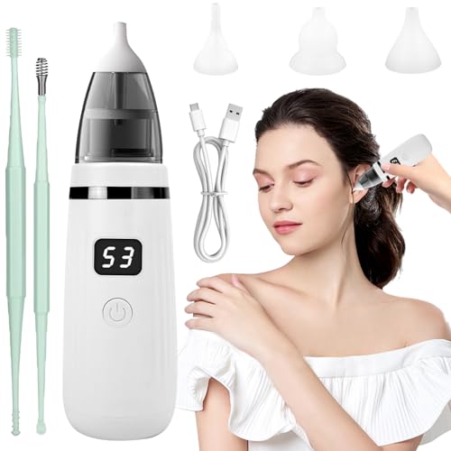 Aohcae Ohrenschmalz Entferner Sauger360 Grad Ohrensauger Ohrenschmalz Entferner Ear Cleaning Kit für Kinder Haustier und erwachsene