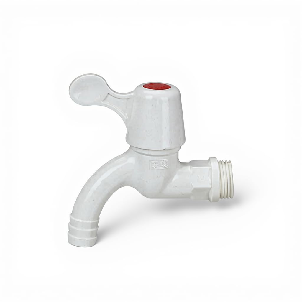 pvc faucet for washing machine | 4‑point dn15 single‑handle nozzle | thickened pvc, lead‑free ceramic disc valve, durable construction | middle east wholesale