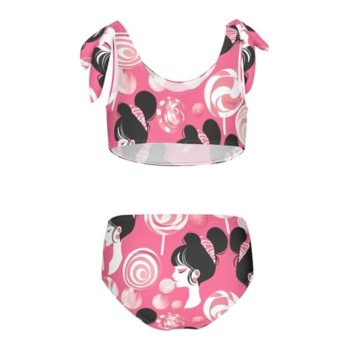 KLL Lollipop Girl Girls' 2 Piece Bikini Sets Quick-Dry Beach Swimwear Swimsuit2