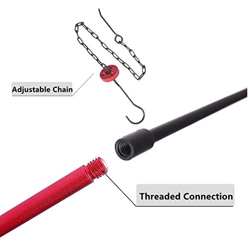 Xergur Camping Tripod, Portable Outdoor Cooking Tripod with Adjustable Hang Chain for Campfire Picnic Hanging Pot Grill Stand Mini Lightweight Aluminum Cookware Accessory with Storage Bag