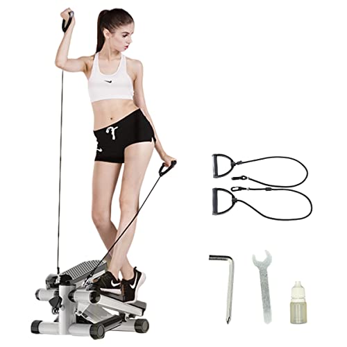 IRELOJ Mini Home Stepper with Wireless Training Computer, Endurance Training Home Fitness Equipment, Stepper with Resistance Band, 380 Pounds (Black)