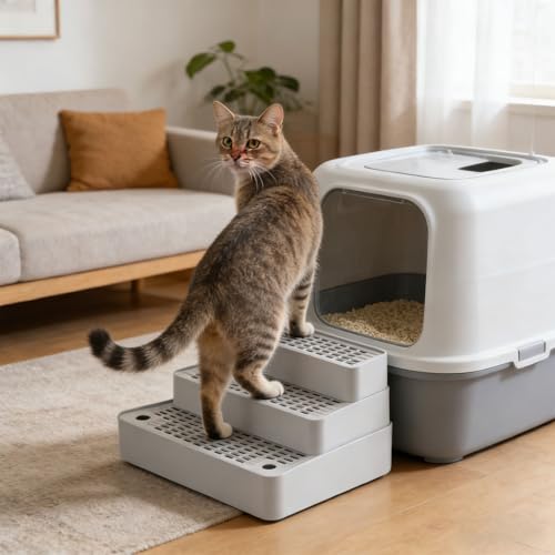 Tapis poubelle 3 rangs ABS Quick Neat Puss à base antidérapante - 6