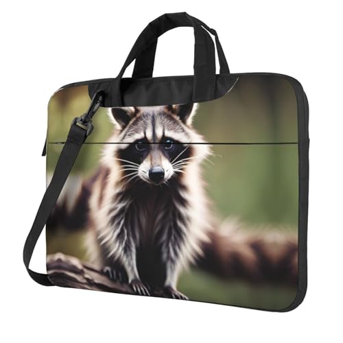 Housse pour ordinateur portable 14 pouces sacoche PC 15.6 motif raton laveur femme homme