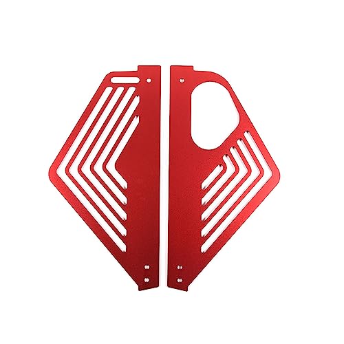 Image of TOYCIDFG Engine Bay Panel Cover Trim Compatible with C8 Corvette 2020-2024, Left Right Splash Shield Oxidation Case Guard Auto Aluminium Interior Body Part Accessories (Red - A)