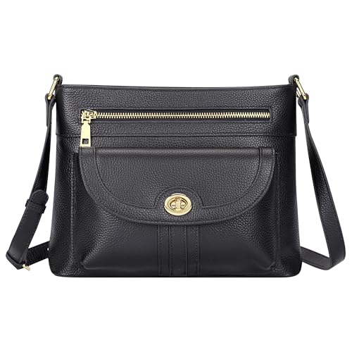 Over Earth Genuine Leather Crossbody Bags for Women Trendy Purses and Ladies Shoulder Handbags