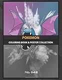  Coloring Book & Poster Collection: Pokemon Golbat Official Artwork Design With His National Pokéd Anime & Manga