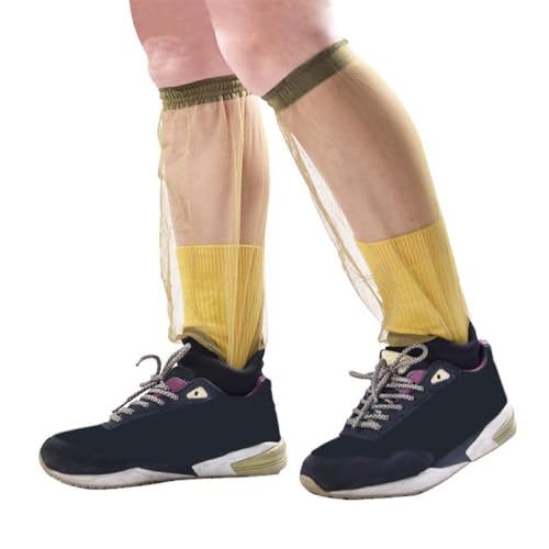 1 Pair of Net Leg Socks Pants Cover Outdoor Foot Leg Mesh Stocking for Fishing Hiking Camping Farming Gardening Net