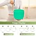 432HZ 8 Inchs F Note Green Frosted Crystal Singing Bowl for Meditation Healing Yoga Chakra Quartz Crystal Sound Bowls with Heavy Duty Carry Case and Rubber Mallet,Suede Striker,O-rings