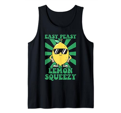 Limonada de limón Easy Peasy Lemon Squeezy Ceo Funny Lemon Lemon Camiseta sin Mangas