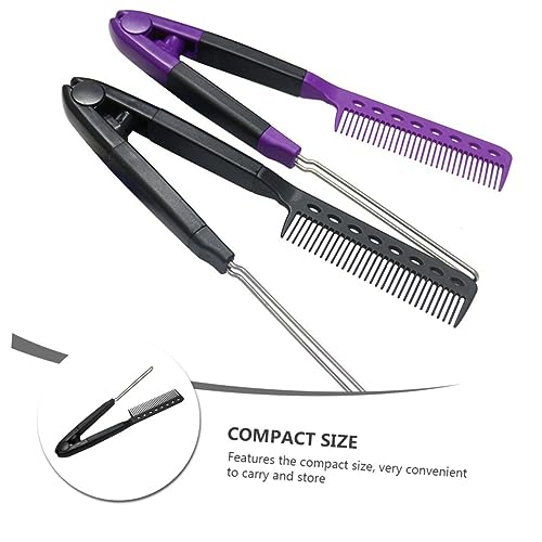 Cepillo alisador de cabello compacto 2 piezas miniatura 2