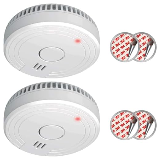 ELRO FS1805 | Juego de 2 Detectores de Humo | Kit de Montaje Magnético | Batería de 5 Años | Cumple con la Norma Europea EN14604 | Blanco | Set de 2