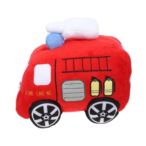 Coussin peluche camion de pompiers pour rassurer et endormir les enfants