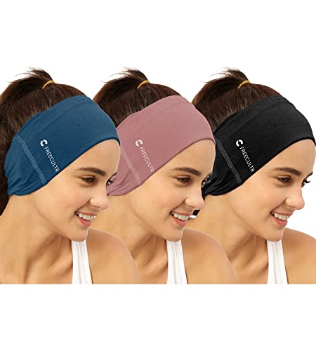 FREECULTR Unisex Plain Bamboo Bandana Anti Microbial Multipurpose Headband Cloth Face Mask for Dust and Sun Protection