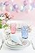 Cupture Impression Plastic Glasses, 4 Count (Pack of 1), Pink.Green.Blue.Yellow
