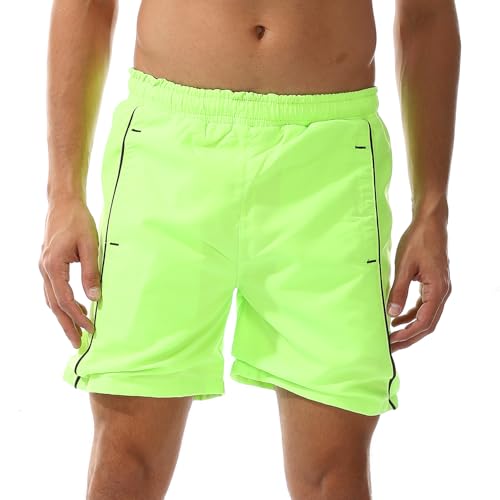 شورت سباحة اندورا للرجال من البوليستر بأستك عند الخصر - أخضر فاتح - مقاس 2XL