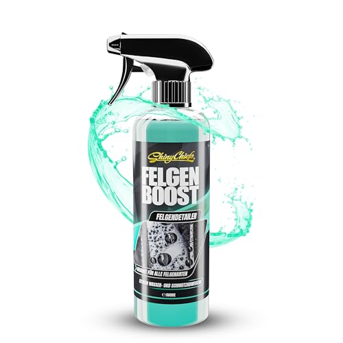 ShinyChiefs RIM BOOSTER - Felgen-Detailer mit extra starkem Schutz vor Neuverschmutzung - Felgenversiegelung mit innovativer Beading und Hitzeschutz-Formel - Hochglanz und Farbauffrischung 500ml