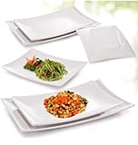 Serving Platters Tableware Serveware Plates and Bowls Sets Melamine Serving Tray Camping Outdoor Indoor Easy to Clean and Maintain (2, 12 inch)