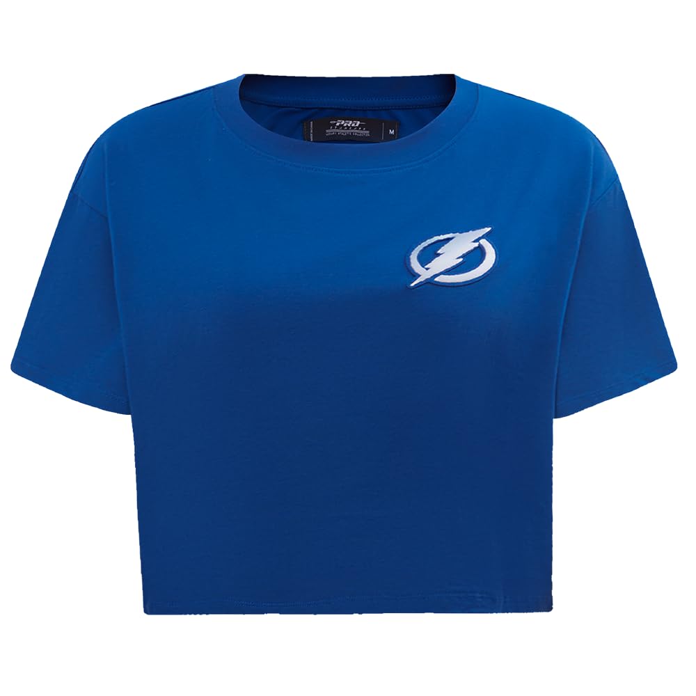 Camiseta de chenilla NHL Classic para mujer con acabados de algodón premium azul L 7